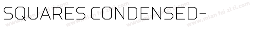 Squares Condensed字体转换